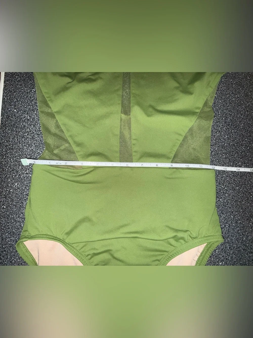 Olive Green One-Piece Leotard Baltogs Size Adult Medium